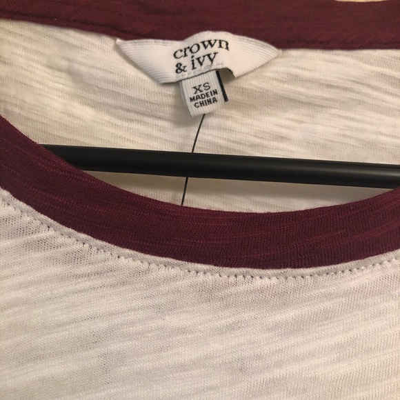 Crown & Ivy Short Sleeve Graphic Football Tee - Picture 5 of 8